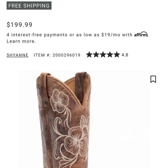 Shyanne Tan Embroidered Heeled Boots - Picture 7 of 7